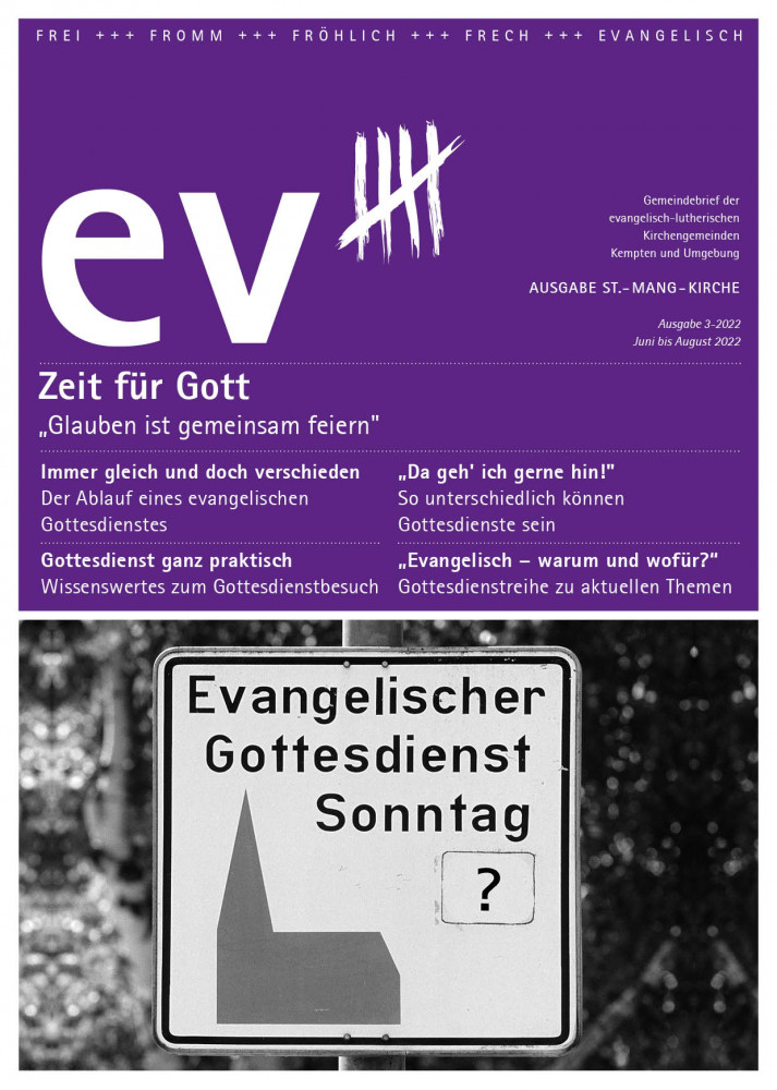 Gemeindebrief ev5 - Juni bis August 2022 - Ausgabe St.-Mang-Kirche