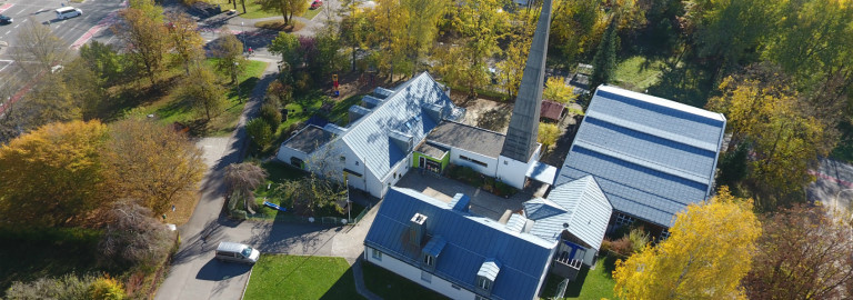 Luftbild der Matthäuskirche