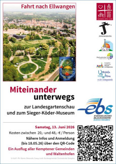 Fahrt nach Ellwangen zur Landesgartenschau und ins Sieger-Köder-Museum am Samstag, 13. Juni 2026, ab 8 Uhr