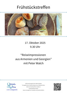 Plakat Frühstückstreffen Oktober 2025