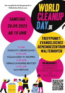 Herzliche Einladung zum World CleanUp-Day in Waltenhofen am 20.09.2025