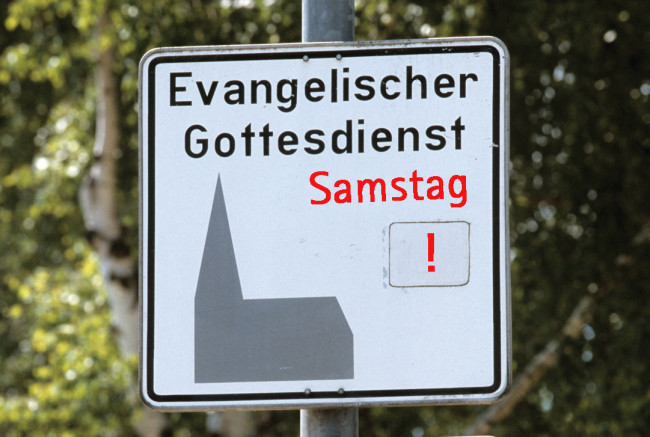 Evangelischer Gottesdienst - am Samstag in der Gemeinde im Grünen