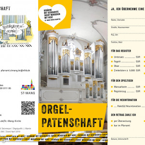 Formular Orgelpatenschaft Spende